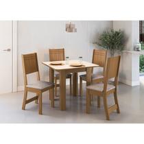 Conjunto de Mesa com 4 Cadeiras Lisboa Indekes Conjunto de Mesa com 4 Cadeiras Lisboa Indekes