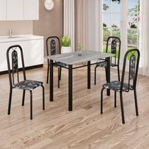 Conjunto de Mesa com 4 Cadeiras Lívia
