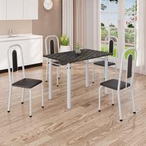 Conjunto de Mesa com 4 Cadeiras Lívia Conjunto de Mesa com 4 Cadeiras Lívia