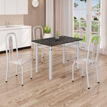 Conjunto de Mesa com 4 Cadeiras Lívia