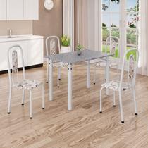 Conjunto de Mesa com 4 Cadeiras Lívia Conjunto de Mesa com 4 Cadeiras Lívia