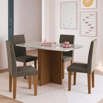 Conjunto de Mesa com 4 Cadeiras Monaco