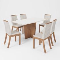 Conjunto de Mesa com 6 Cadeiras Henn Vertice Conjunto de Mesa com 6 Cadeiras Henn Vertice