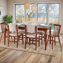 Conjunto de Mesa com 6 Cadeiras Sabrina Conjunto de Mesa com 6 Cadeiras Sabrina