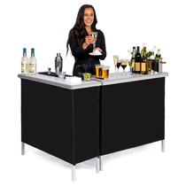 Conjunto de mesa de bar duplo portátil GoBar by GoPong Conjunto de mesa de bar duplo portátil GoBar by GoPong