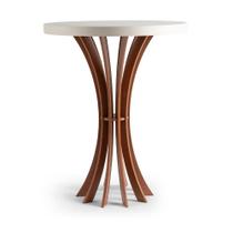 Conjunto De Mesa De Canto Cálice Redonda 40 E 60Cm De Altura