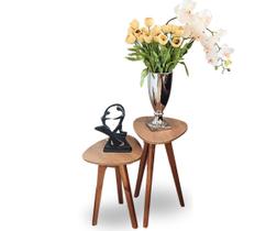 Conjunto de Mesa de Canto organica Paris Wood - 2 Unidades Conjunto de Mesa de Canto organica Paris Wood - 2 Unidades