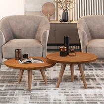 Conjunto De Mesa De Centro Luma Com Bordas Invertidas E Pés Palito - JM3