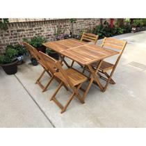 Conjunto de Mesa de Comedor International Caravan Royal Fiji Plegable de Madera Conjunto de Mesa de Comedor International Caravan Royal Fiji Plegable de Madera