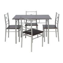 Conjunto de Mesa de Jantar Brasilia Wengue Conjunto de Mesa de Jantar Brasilia Wengue