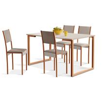 Conjunto de Mesa de Jantar com 4 Cadeiras KLM Store Conjunto de Mesa de Jantar com 4 Cadeiras KLM Store