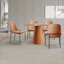 Conjunto de Mesa de Jantar Cone 108cm e 4 Cadeiras Maya Laranja Conjunto de Mesa de Jantar Cone 108cm e 4 Cadeiras Maya Laranja