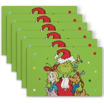 Conjunto de Mesa de Natal DAZONGE - 6 Peças Laváveis (Verde)