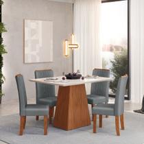 Conjunto de Mesa Dulce DJ 1,20X0,90 com 4 Cadeiras Zoe Conjunto de Mesa Dulce DJ 1,20X0,90 com 4 Cadeiras Zoe