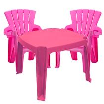 Conjunto de Mesa e 2 Cadeiras Infantil Americana Colorida