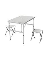 Conjunto de mesa e banquetas dobrável Domo NTK Conjunto de mesa e banquetas dobrável Domo NTK