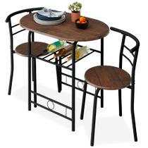 Conjunto de Mesa e Cadeira de Madeira 3 Peças - Best Choice Products Conjunto de Mesa e Cadeira de Madeira 3 Peças - Best Choice Products