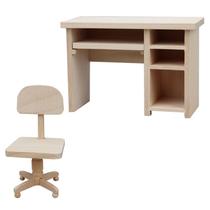 Conjunto de mesa e cadeira de madeira em miniatura em escala 1:12 para casa de bonecas Conjunto de mesa e cadeira de madeira em miniatura em escala 1:12 para casa de bonecas