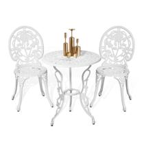 Conjunto de Mesa e Cadeiras Bistrô HOMEFUN 3 Peças em Alumínio Conjunto de Mesa e Cadeiras Bistrô HOMEFUN 3 Peças em Alumínio