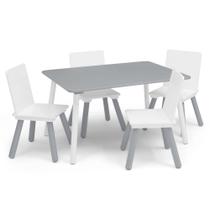 Conjunto de mesa e cadeiras Delta Children Kids 3+ Years Grey/White Conjunto de mesa e cadeiras Delta Children Kids 3+ Years Grey/White