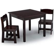 Conjunto de mesa e cadeiras Delta Children MySize de 3 a 6 anos de chocolate amargo