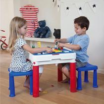Conjunto de Mesa e Cadeiras Infantil Constru Kids Keter