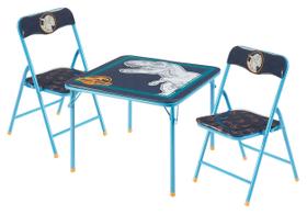 Conjunto de mesa e cadeiras Jurassic World 3 Pc para crianças