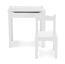 Conjunto de mesa e cadeiras Melissa & Doug Wooden para crianças de 3 anos ou mais Conjunto de mesa e cadeiras Melissa & Doug Wooden para crianças de 3 anos ou mais