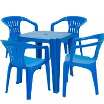 Conjunto de Mesa e Cadeiras Tramontina PlAstico