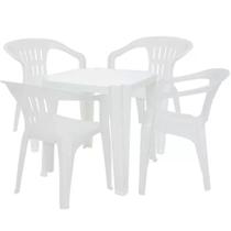 Conjunto de Mesa e Cadeiras Tramontina Plástico