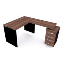 Conjunto de Mesa em L PE40 com mesa auxiliar 1,20 x 1,65