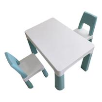 Conjunto de Mesa Infantil 2 Cadeiras Azul Importway