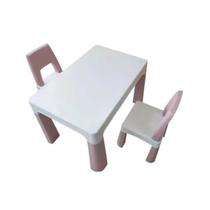 Conjunto de Mesa Infantil 2 Cadeiras Rosa Importway