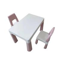 Conjunto de Mesa Infantil 2 Cadeiras Rosa Importway Conjunto de Mesa Infantil 2 Cadeiras Rosa Importway