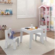 Conjunto de Mesa Infantil com 2 cadeiras MDF Diana