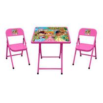 Conjunto De Mesa Infantil Zoológico Com 2 Cadeiras Açomix - Acomix