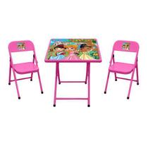 Conjunto De Mesa Infantil Zoológico Com 2 Cadeiras Açomix - Acomix