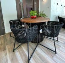 Conjunto de Mesa Itapema 4L - Corda Náutica - DeckDecor