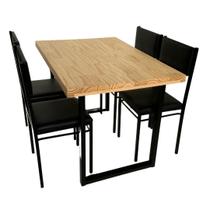 Conjunto de Mesa Jantar Ibiza 120x80 com 4 cadeiras - REISOL MÓVEIS