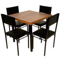 Conjunto de Mesa Jantar Ibiza com 4 cadeiras - DG Móveis Conjunto de Mesa Jantar Ibiza com 4 cadeiras - DG Móveis
