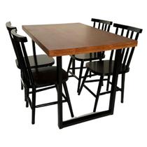 Conjunto de Mesa Jantar Melissa 120X80 com 4 cadeiras - REISOL MÓVEIS