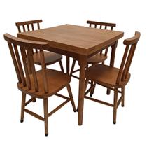 Conjunto de Mesa Jantar Melissa com 4 cadeiras - DG Móveis