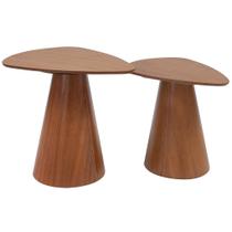 Conjunto de mesa lateral Alpes Orgânico