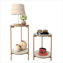 Conjunto de mesa lateral moderna retro para sala de estar