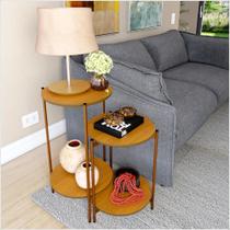 Conjunto de Mesa Lunis Ofertamo Nature/Bronze Conjunto de Mesa Lunis Ofertamo Nature/Bronze