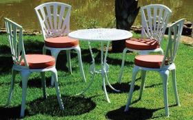 Conjunto de Mesa para Jardim Capri em Alumínio Fundido Unifer Móveis