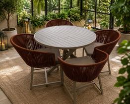 Conjunto de mesa para jardim