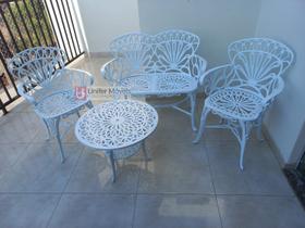 Conjunto de Mesa Para Jardim Primavera com Namoradeira e Mesa Baixa em Alumínio Fundido Unifer Móveis Conjunto de Mesa Para Jardim Primavera com Namoradeira e Mesa Baixa em Alumínio Fundido Unifer Móveis