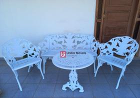 Conjunto de Mesa Para Jardim Samambaia em Alumínio Fundido Unifer Móveis