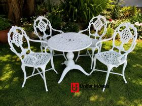 Conjunto de Mesa Para Jardim Verona Alumínio Fundido Unifer Móveis Conjunto de Mesa Para Jardim Verona Alumínio Fundido Unifer Móveis